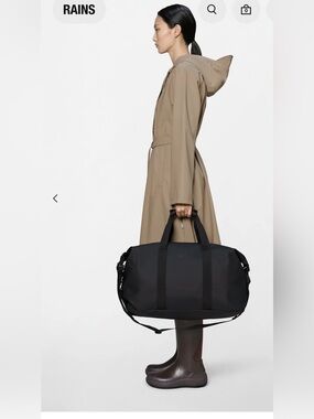 Rains Black Weekend Duffle Bag